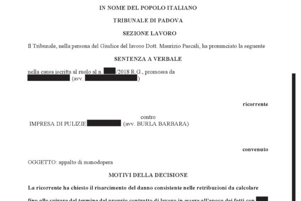 Subentro Appalto Servizi